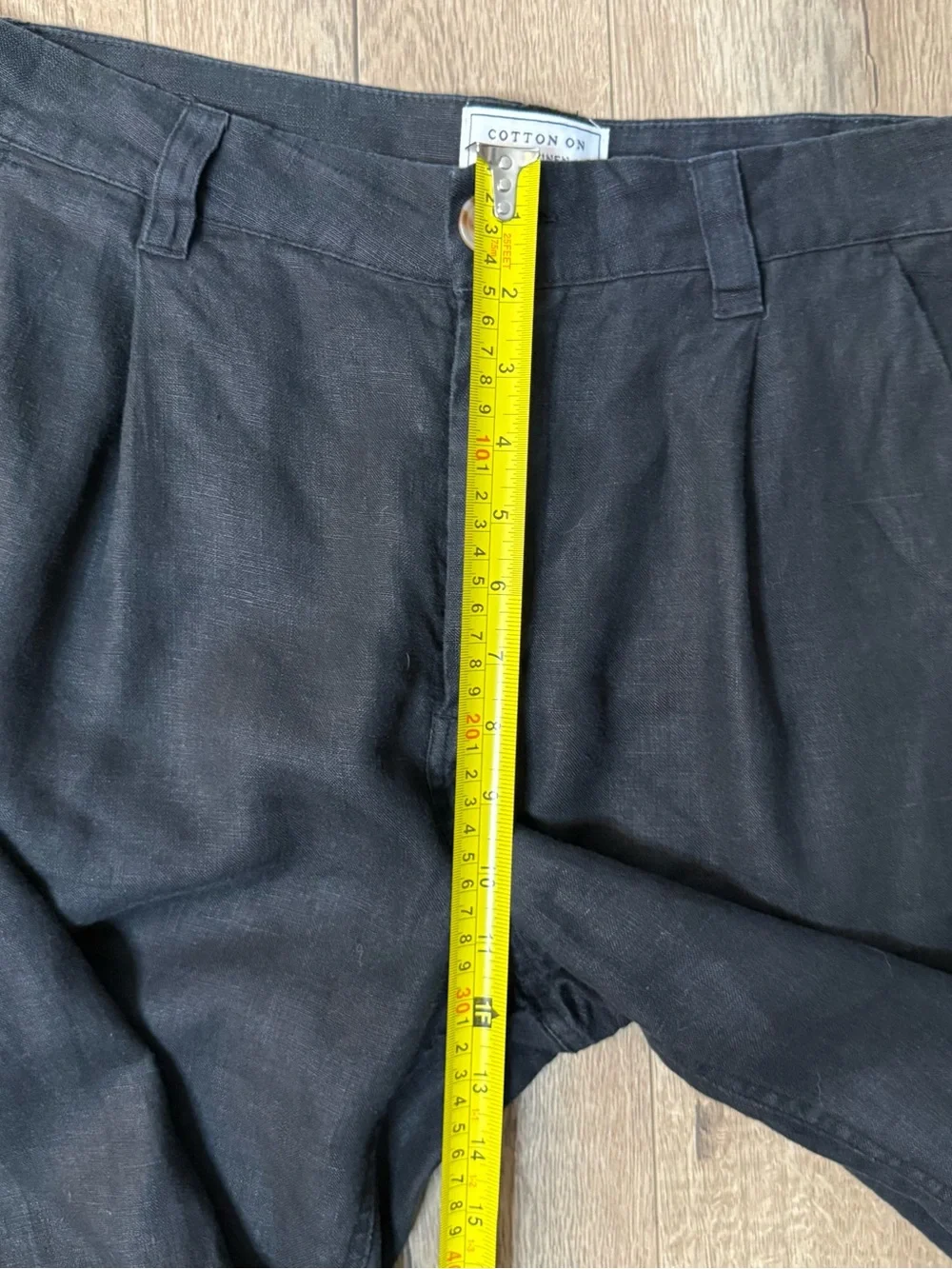 Cotton On 100% Linen Pants Black Size 30 (32)/29